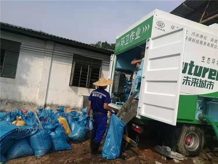 绥滨工业污泥压干处理
